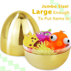 TURNMEON metallic plastic Easter egg shines during hunts and decorations.