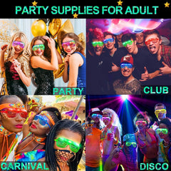 TURNMEON glow glasses outdoor use for pool parties and camping.