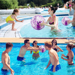 TURNMEON 16-inch sequins beach ball ideal for quick tosses at the beach or pool