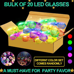TURNMEON light-up glasses close-up on/off switch for quick, reusable glow.