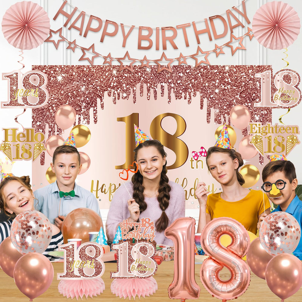 Turypaty 18-number balloon highlights milestone with a playful focal point