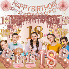 Turypaty 18-number balloon highlights milestone with a playful focal point