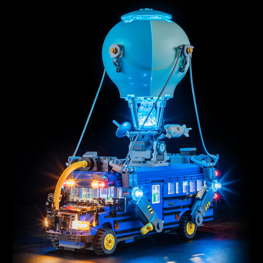 Tusedna Battle Bus 77073 LED front view brightens display details