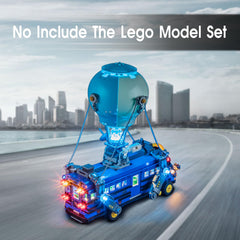 Tusedna Battle Bus 77073 LED side glow highlights brickwork