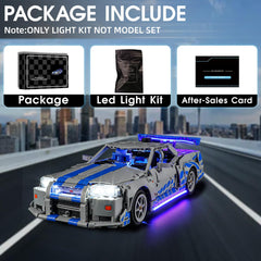 Tusedna LED light kit for LEGO 42210 side profile with vivid glow on model
