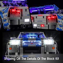 Tusedna LED underglow for LEGO 42210 adds subtle accent lighting under the car
