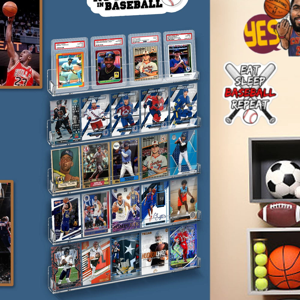 Tutata wall decor adds a modern touch to card collections.