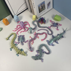 TUTHKOTH 3D Dragon Collection candy gradient enhances desk decor and creative focus