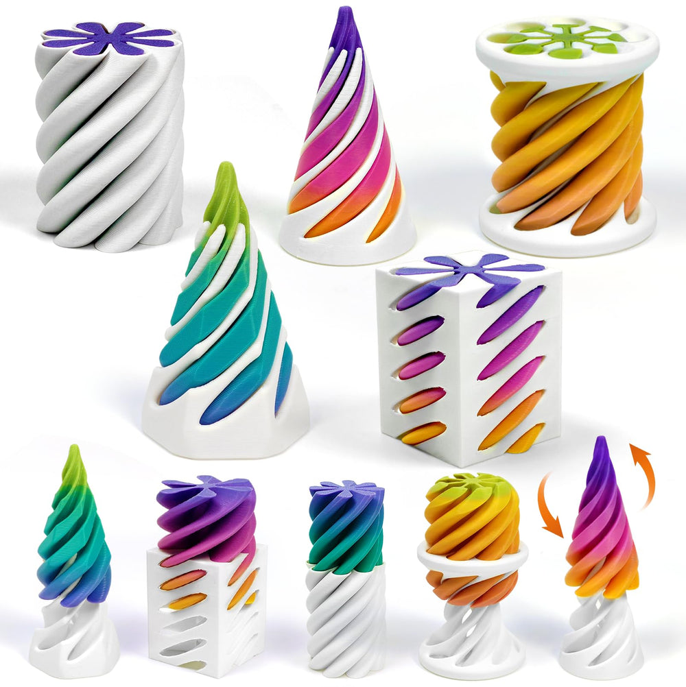 TUTHKOTH impossible passthrough cone rainbow gradient for focused desk fidgeting