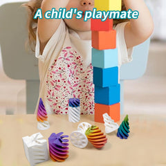 TUTHKOTH 5-pack rainbow gradient fidget toys enhance workspace aesthetics