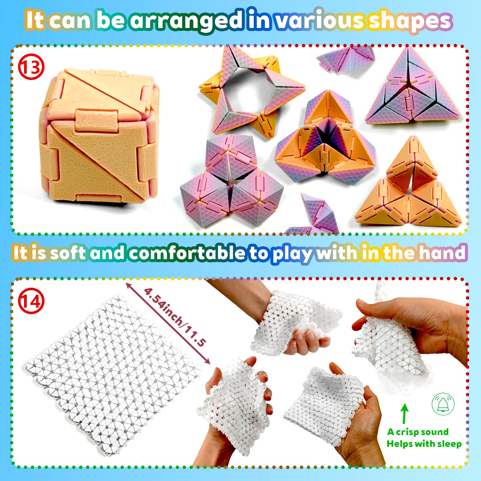 TUTHKOTH impossible pyramid fidget: satisfying clicks and mesmerizing visual motion.