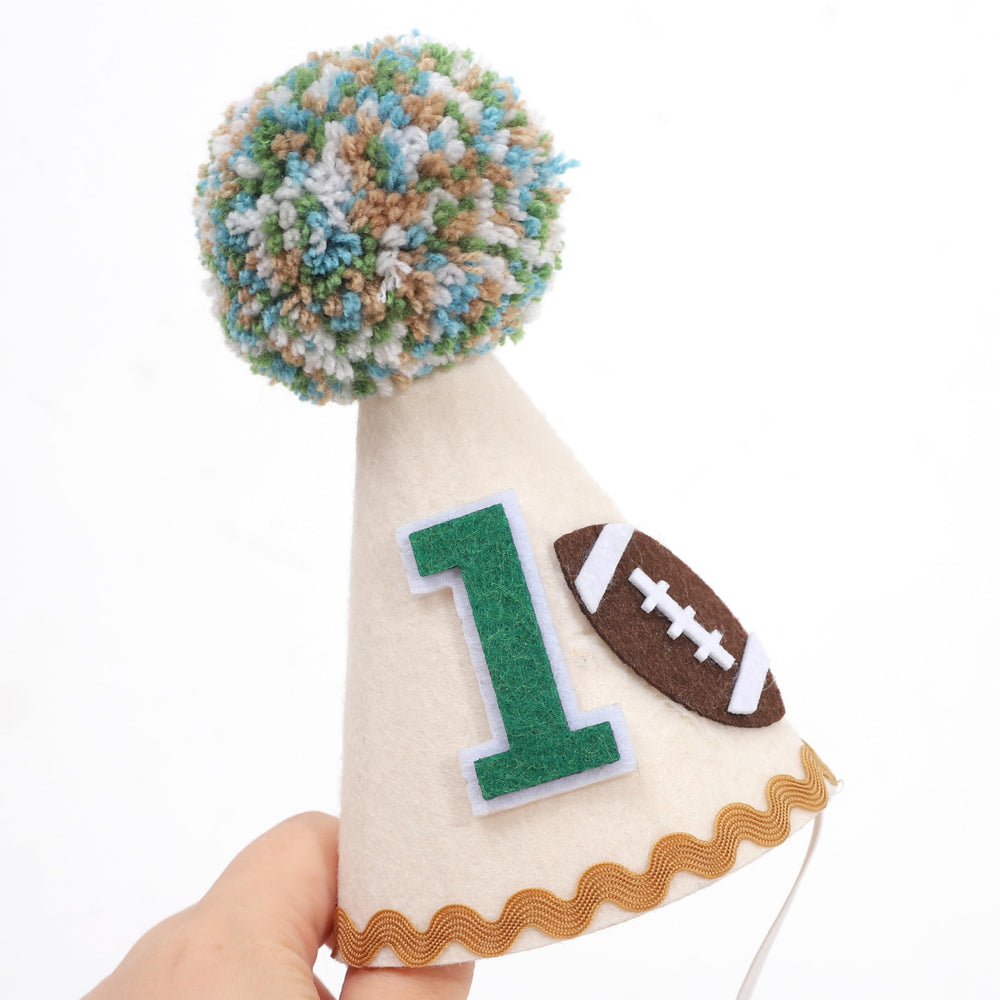 TUTOTU football crown on child for memorable birthday photos