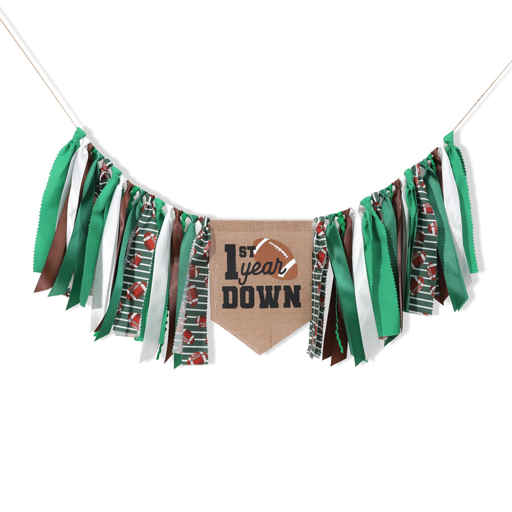 TUTOTU rugby themed linen banner supports sports themed celebration