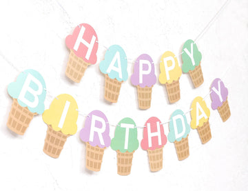 TUTOTU ice cream banner cone close-up highlights playful treats.