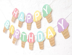 TUTOTU ice cream banner hanging display makes setup quick.