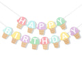 TUTOTU ice cream banner setup adds festive birthday charm.