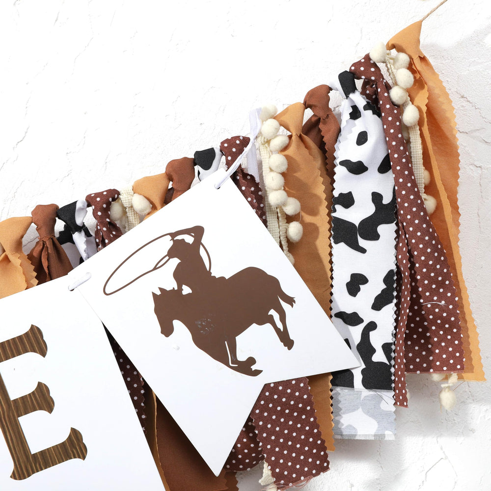 TUTOTU rodeo-themed banner creates share-worthy birthday photos.