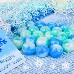 tuupowana blue white green snow slime display, engaging kids in imaginative play