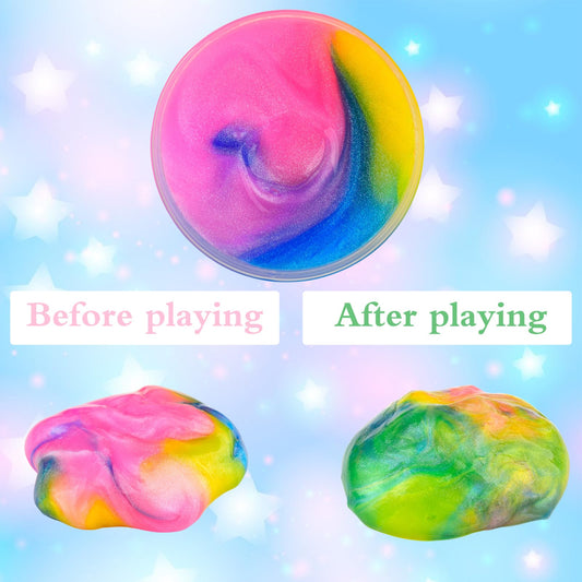 Tuupowana galaxy slime party favors ideal for kids' celebrations and tactile fun.