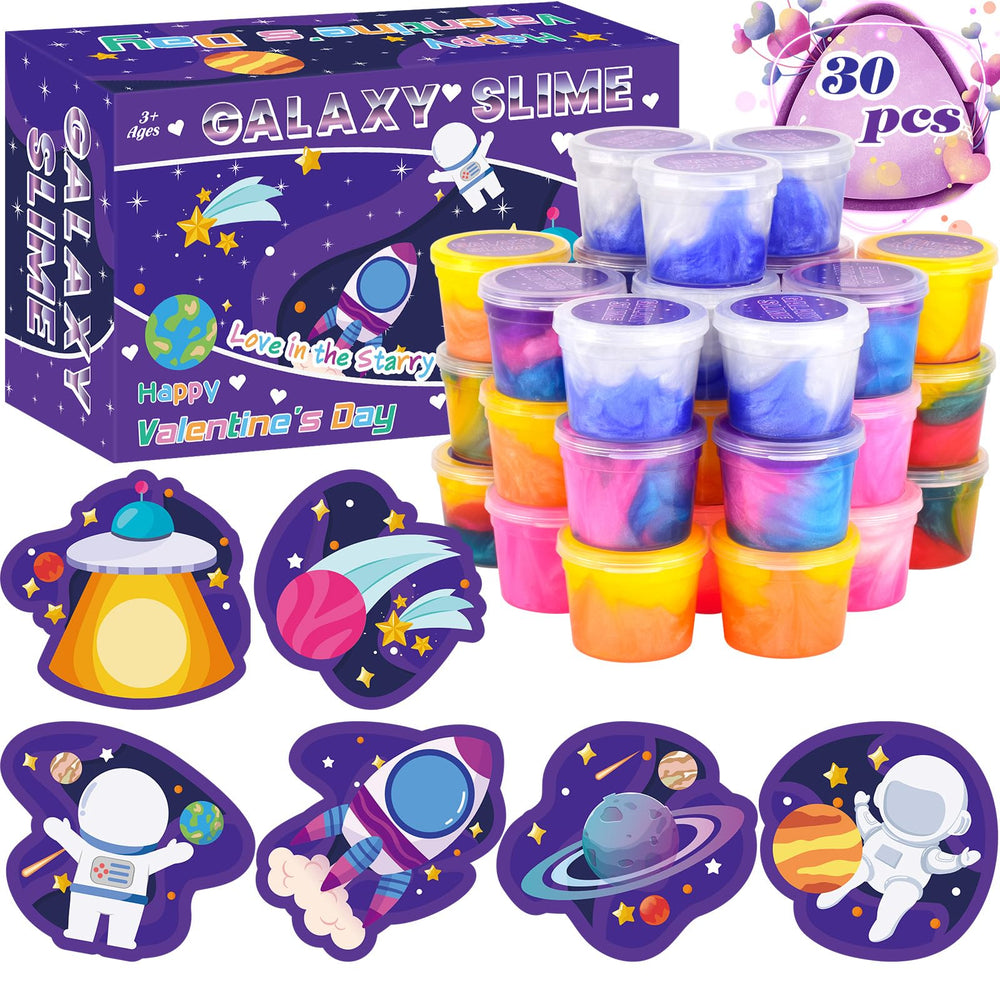 tuupowana valentines slime cards 30-pack card set enhances sharing and fun.