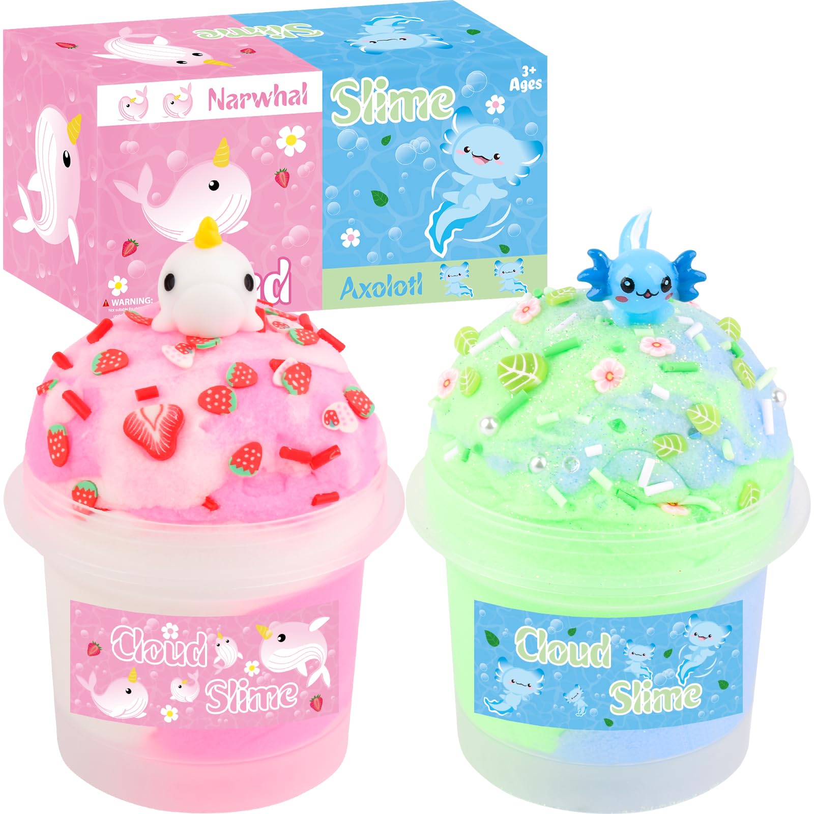 Tuupowana Washable Slime cleans easily from clothes and surfaces after play.