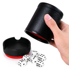 TUZAMA dice cup with lid enables quiet, smooth Yahtzee rolls.