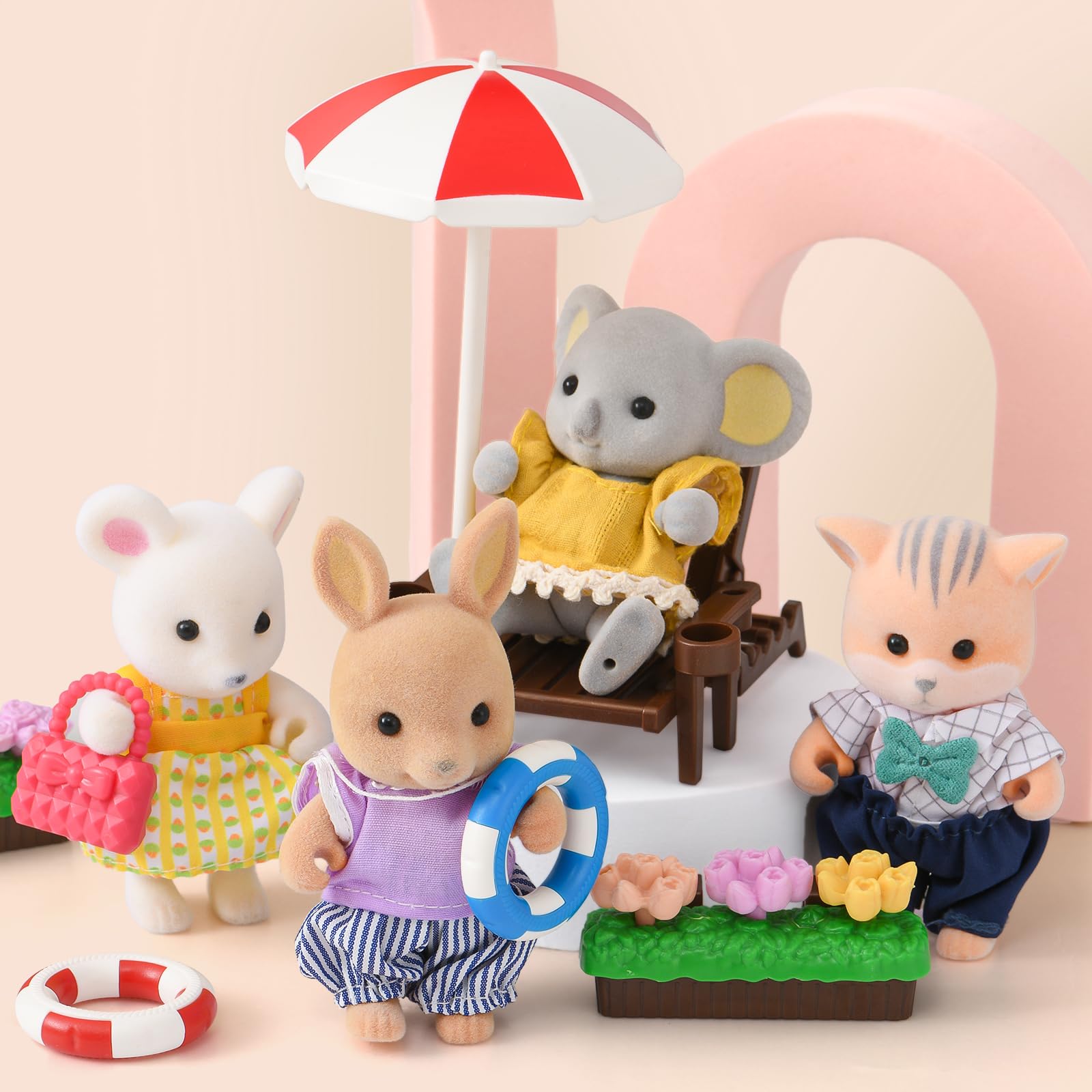 TUZT doll house night lights create warm ambiance for bedtime storytelling.