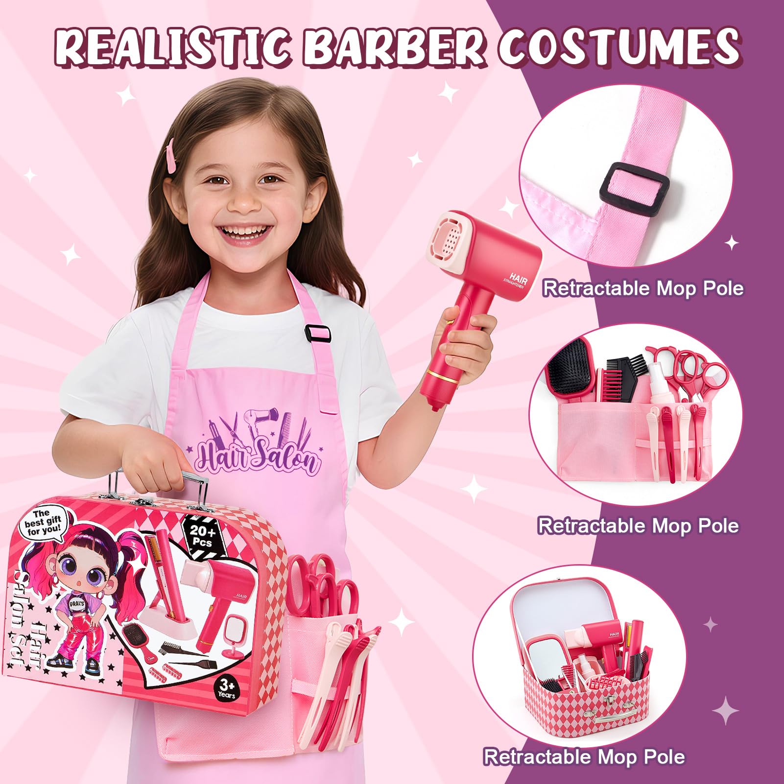 TUZT brushes and combs help kids craft neat, stylish looks during play.