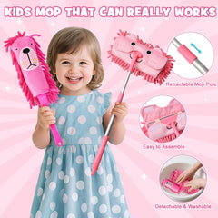 TUZT dustpan supports tiny hands practicing easy sweeping routines
