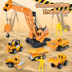 TUZT worker figures image – eight worker figures boost cooperative build play.