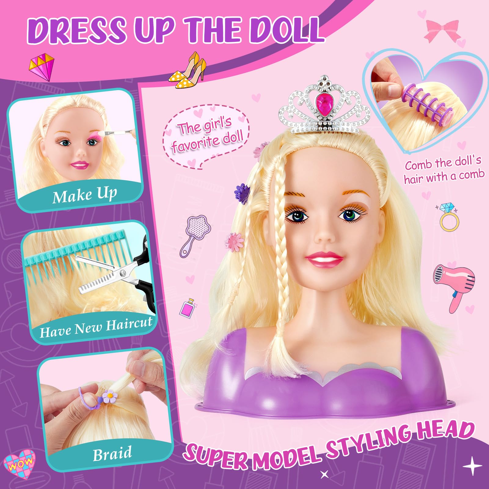 TUZT makeup palette and nail polish for kid friendly creativity