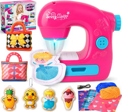TUZT mini sewing machine kit unboxed for easy beginner setup and learning.