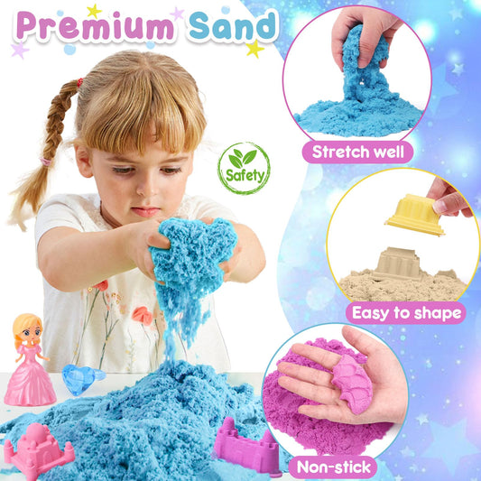TUZT Sensory Sand Color Mix in bright hues for tactile discovery
