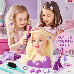 TUZT seven-point-eight-inch doll head styling for small hands