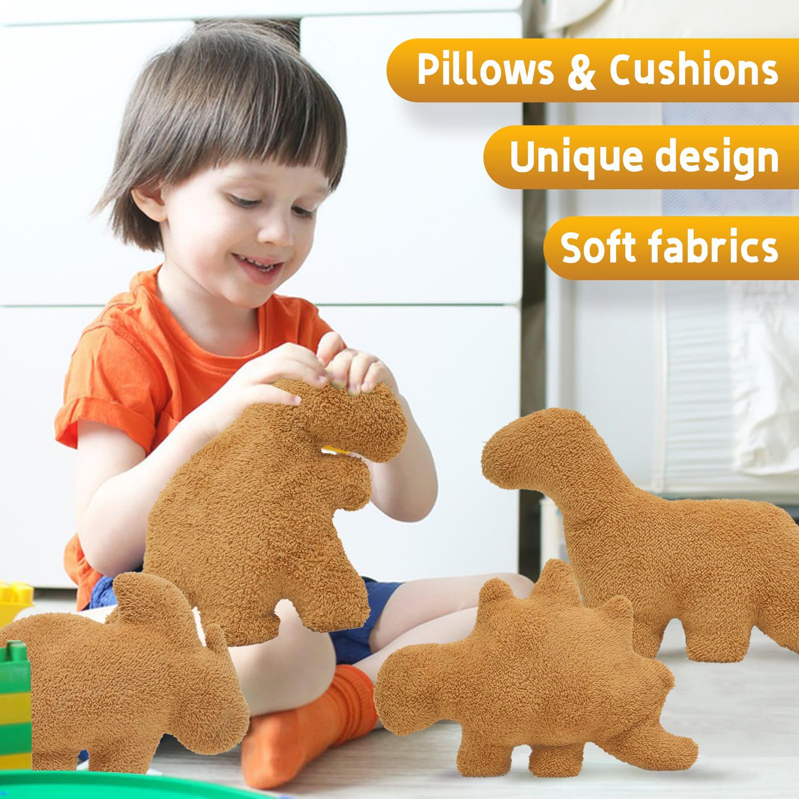 Gift-ready TVVPGG Dino Nugget Pillow for kids and friends.