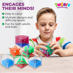 TwCare brain-teaser cubes adults relaxing while tackling quick mental workouts.