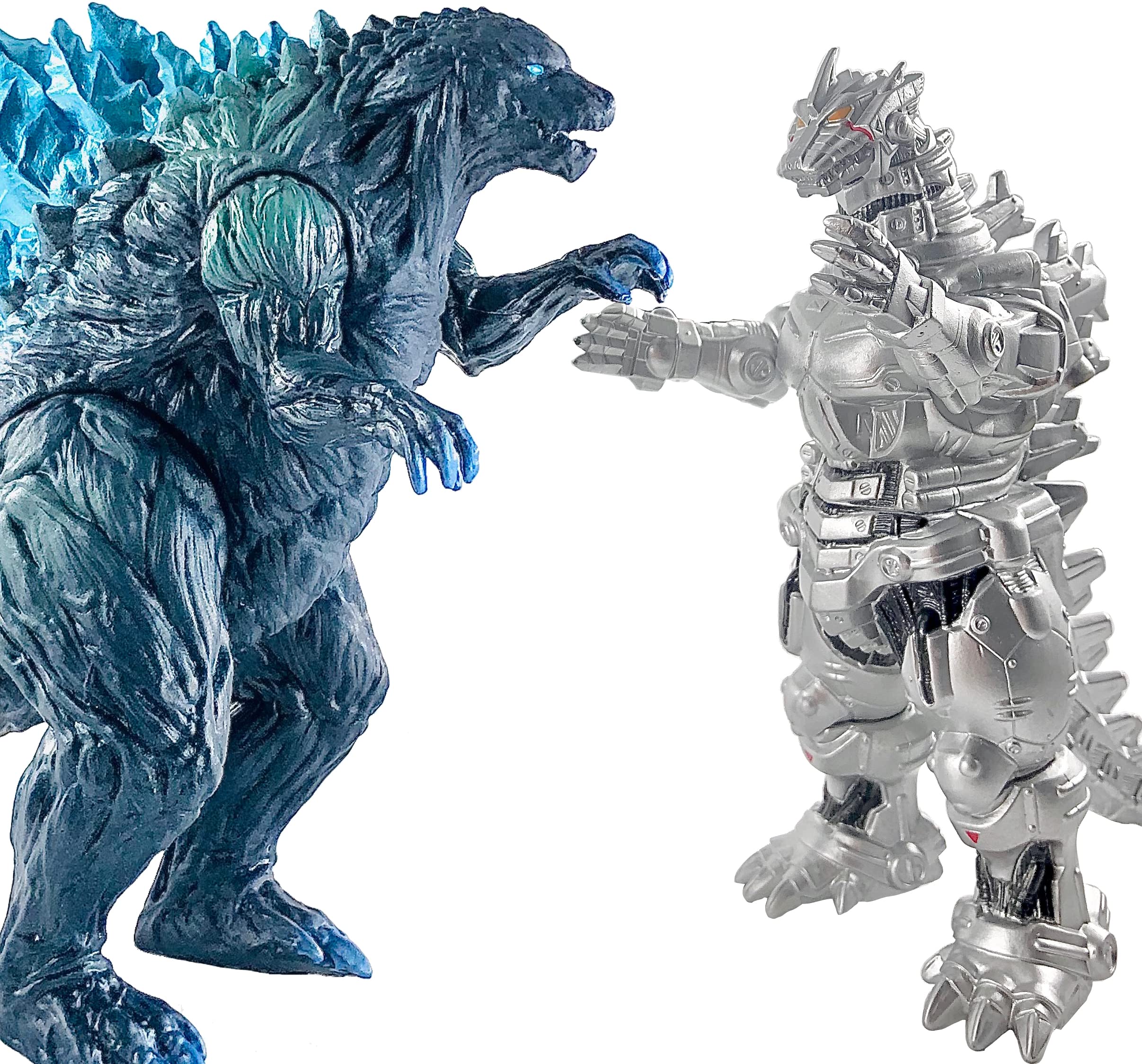 TwCare combo display set featuring Earth and Mechagodzilla for shelf collection