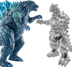 TwCare combo display set featuring Earth and Mechagodzilla for shelf collection