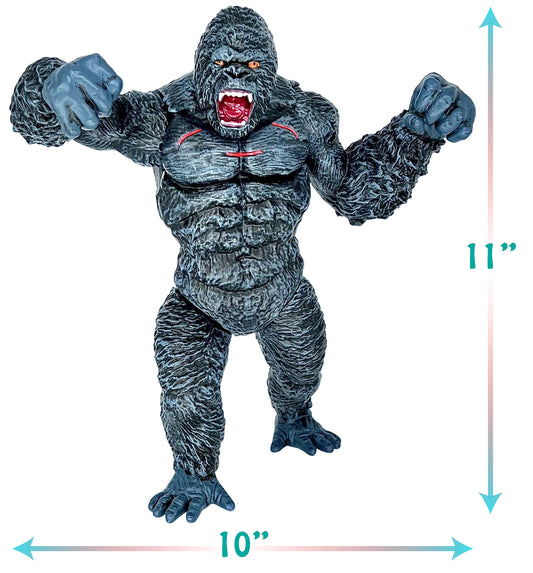 TwCare King Kong vs Godzilla action figure 11-inch, durable poseable design for battle scenes.
