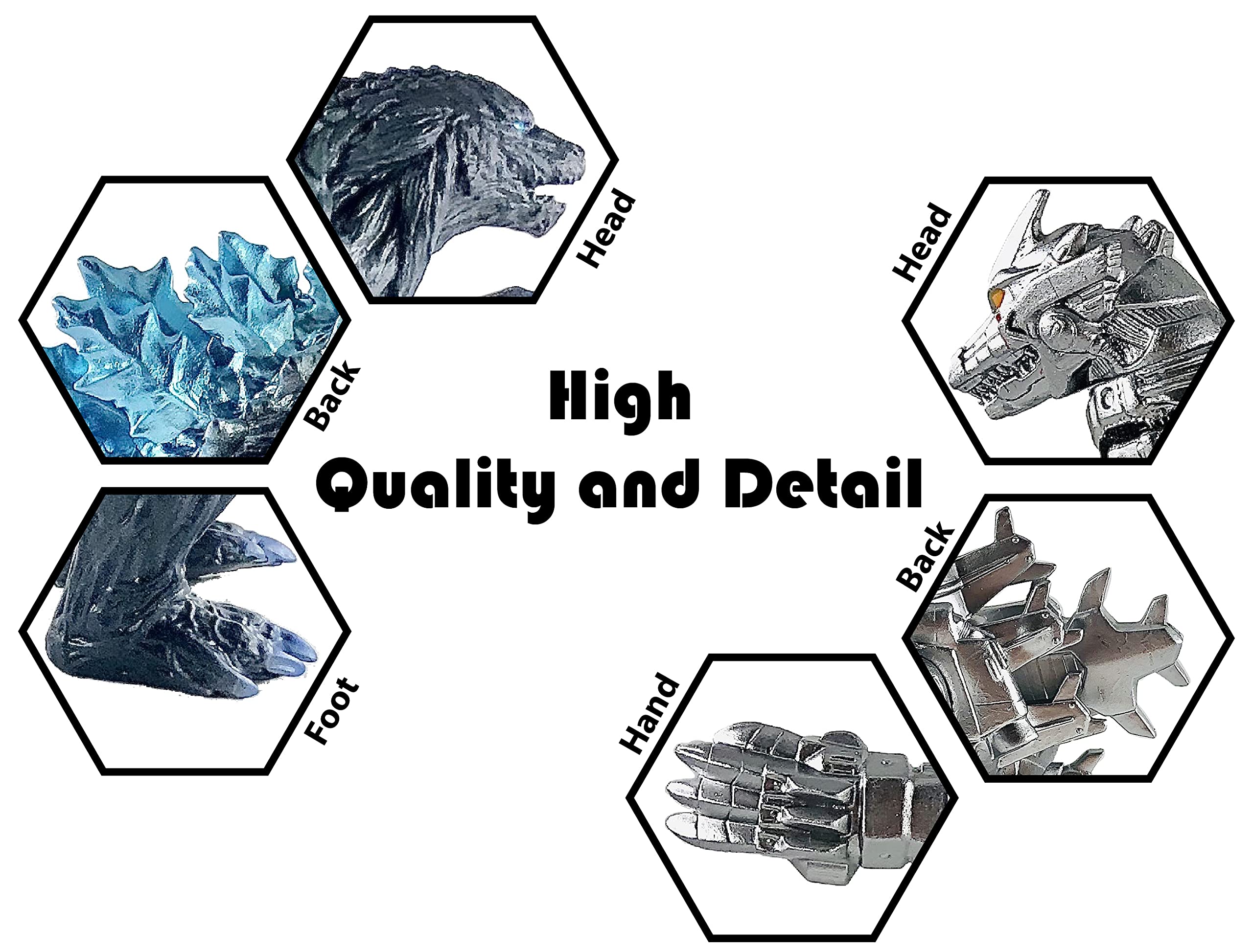 TwCare Mechagodzilla 6.3-inch detail with sharp lines and collectible appeal