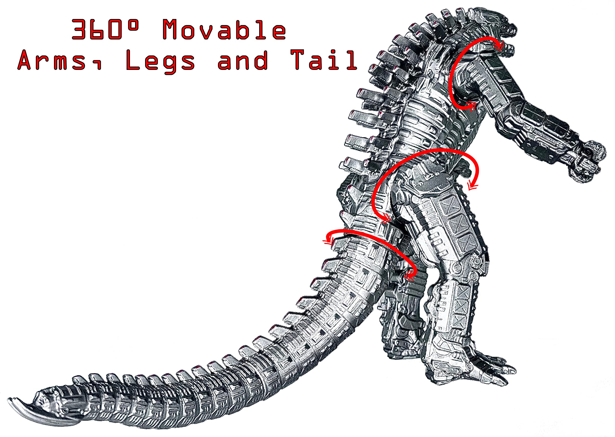 TwCare Mechagodzilla compact size fits travel bags and shelves.
