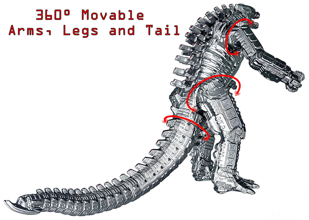 TwCare Mechagodzilla compact size fits travel bags and shelves.