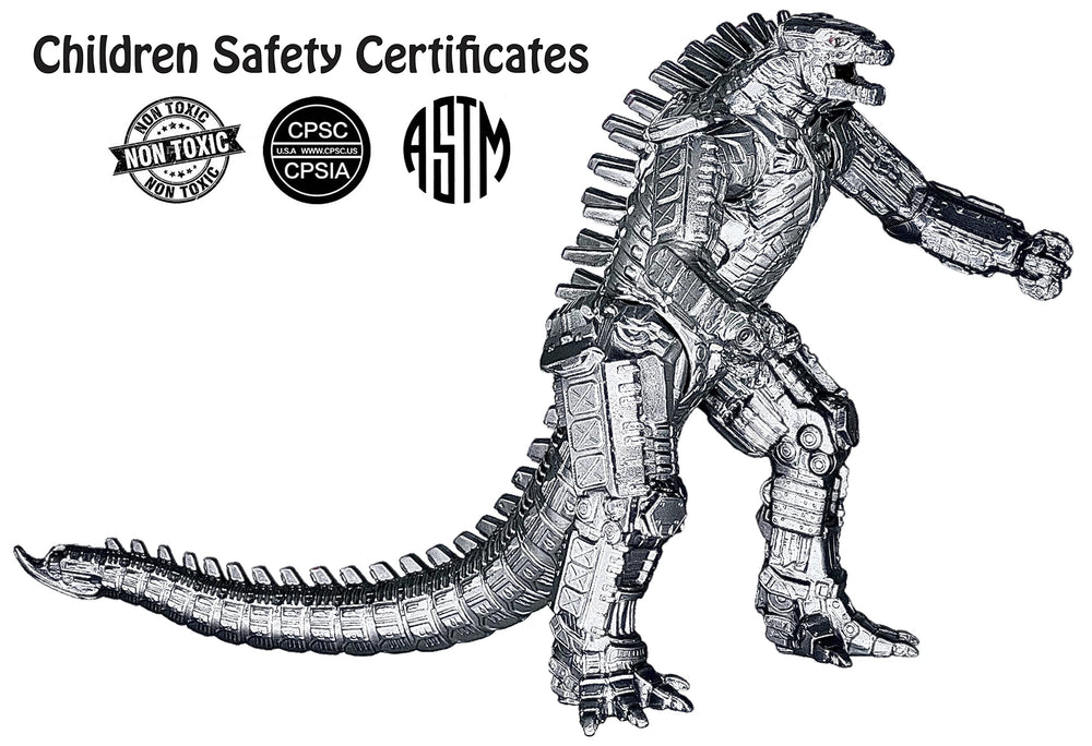 TwCare Mechagodzilla figure front view with battle-ready details for kids.