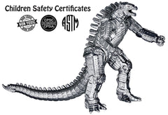TwCare Mechagodzilla figure front view with battle-ready details for kids.