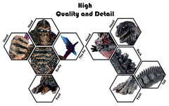 TwCare Monster Dinosaur vs King Kong figure with movable joints for dynamic poses.