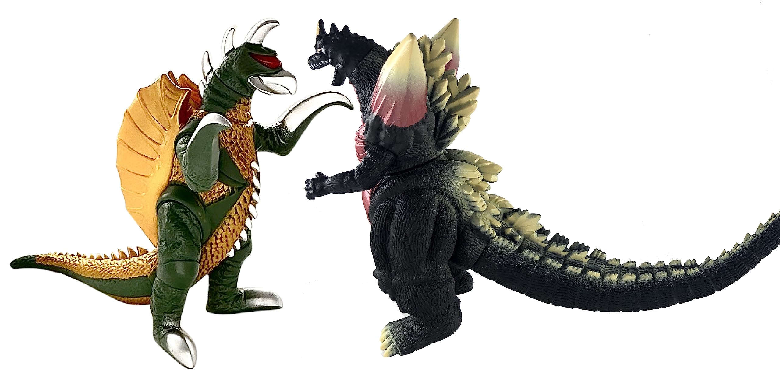 TwCare SpaceGodzilla vs Gigan kaiju duo with premium detail for display.