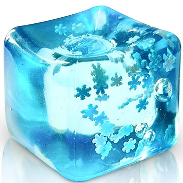 TwCare stress ball ice cube with snowflake interior for discreet desk calm