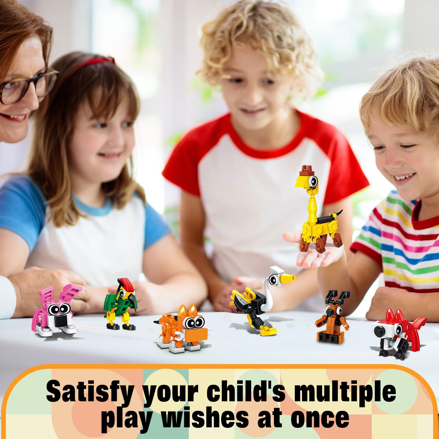 TWERF animal-building-blocks-pack-04 uses non-toxic ABS for durable, safe play.