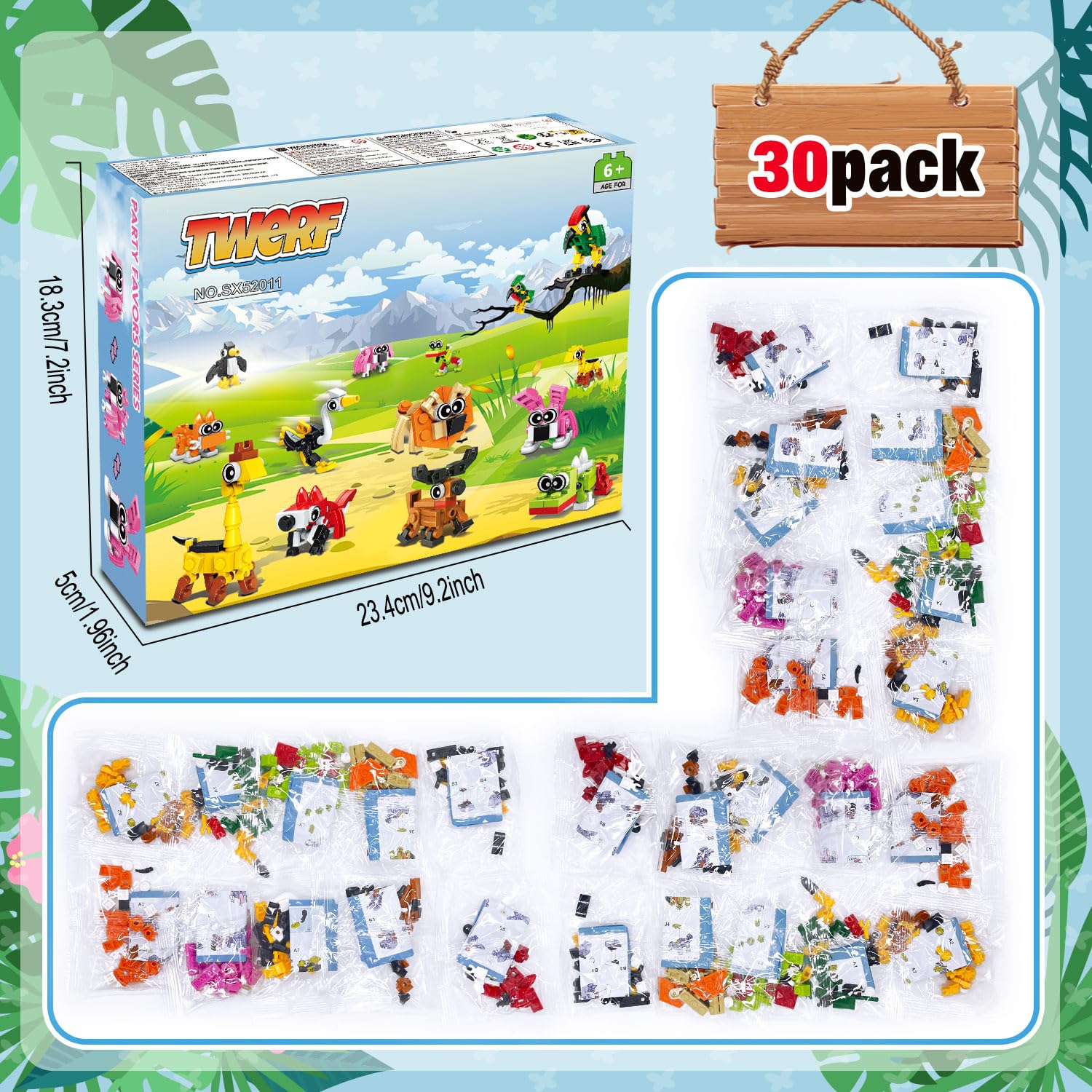 TWERF animal-building-blocks-pack-05 makes a versatile gift for celebrations.