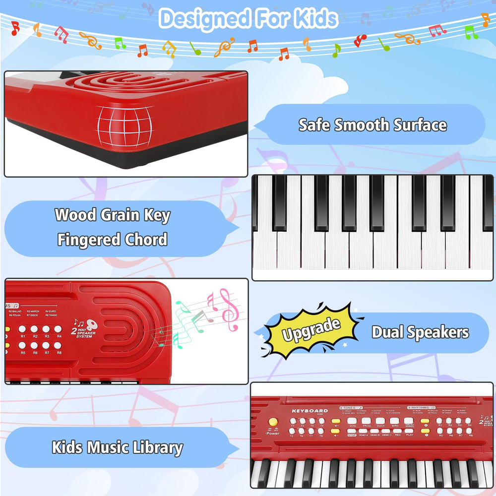 TWFRIC 37 key keyboard with microphone ready for sing along sessions